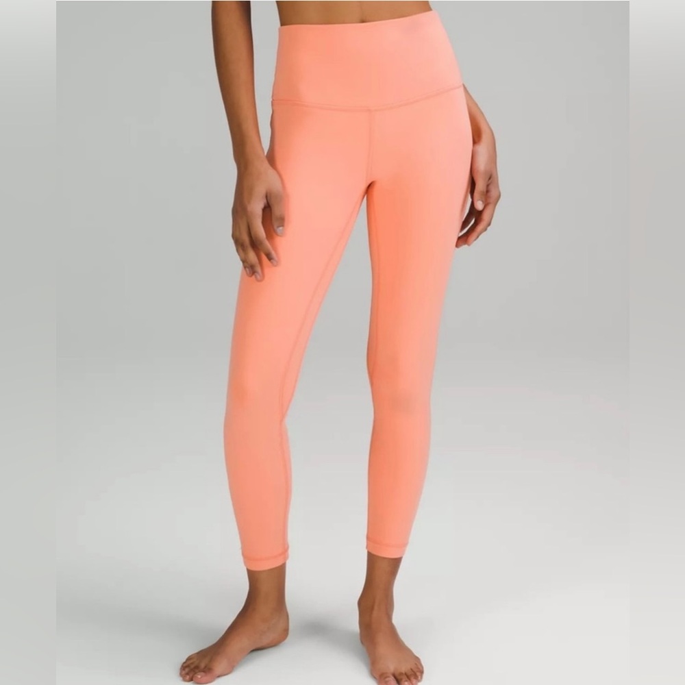 NWT lululemon Align High Rise Legging 28” - Sunny Coral